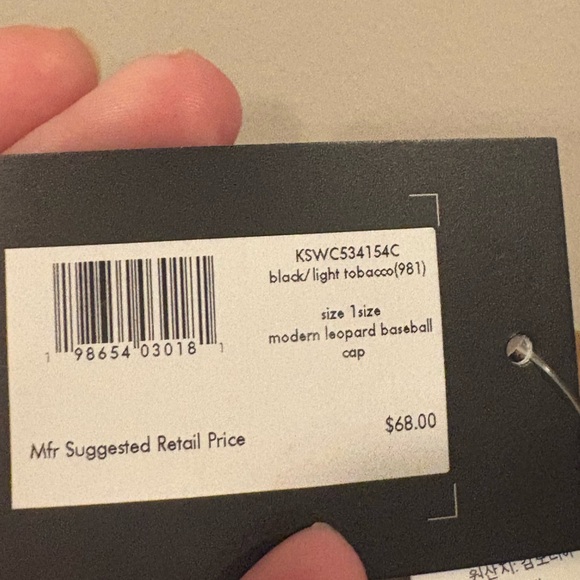 Kate Spade Leopard Print Baseball Hat NWT - Picture 4 of 5